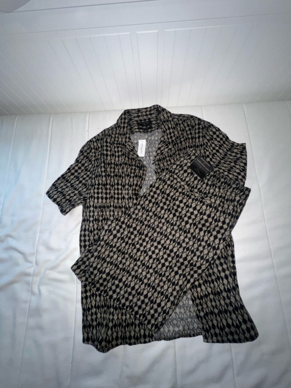 Men’s Banana Republic Geometric Two-Piece Set in Black and Tan